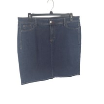 Wrangler Skirt 14M Womens Dark Wash Pockets Denim Casual Summer Bottoms ... - $18.69