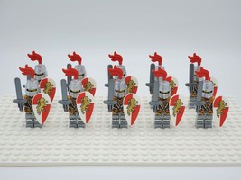 Medieval Knights Red Lion Knights A x10 Minifigures Lot - £17.32 GBP