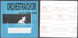 Barry Manilow OTTO Cloth Orchestra/Choir Pass from The Live 2002 Tour. - $5.00