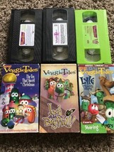 Veggie Tales VHS Lot 3 Toy Saved Christmas Josh Big Wall /Lyle Kindly Viking - $8.54