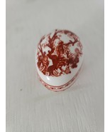 Coalport Red Indian Tree Miniature covered Porcelain  #42 Egg Easter tri... - £21.61 GBP