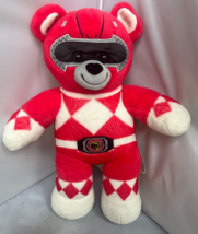 Build A Bear Workshop 2017 Mighty Morphin Red Power Ranger 16&quot; Plush Gre... - £22.53 GBP