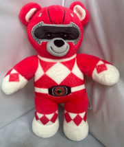 Build A Bear Workshop 2017 Mighty Morphin Red Power Ranger 16&quot; Plush Gre... - £22.84 GBP