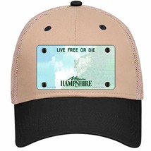 New Hampshire State Blank Novelty Khaki Mesh License Plate Hat - £23.53 GBP