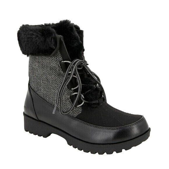 Primary image for JBU Boots Woman's 10 Faux Fur Herringbone Weather Ready Southgate Winter Snow