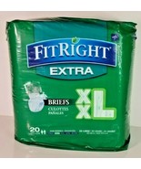 FitRight Extra Adult Briefs with Tabs,  XX-Large, 60-69&quot; (Pack of 20) - £21.02 GBP