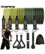 Home Gym Fitness Equipment Resistance Bands Handles Set Training,Buildin... - $58.00