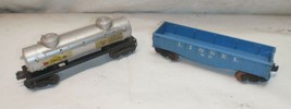 Lot Of 2 Lionel Train Cars - 2465 Tank Car &amp; 6112 Gondola - £13.09 GBP