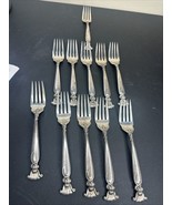 11 Wallace Romance of the Sea Sterling Salad Forks .925 Flatware Set Vin... - $911.27 CAD