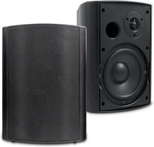 Studiofinix 6.5 Inches 400 Watt Indoor Outdoor Bluetooth Speakers Wall, Black - £110.30 GBP
