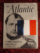 ATLANTIC November 1952 C. S. Forester Thornton Wilder Harold Laski Frances Judge - £6.78 GBP