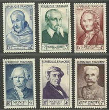 FRANCE 1953 Very Fine Semi-Postal MH OG Stamps Scott # B276-B281 Retail 56.50$ - £42.04 GBP