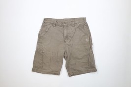 Vintage Carhartt Mens 34 Distressed Spell Out Original Fit Shorts Light Brown - £35.52 GBP