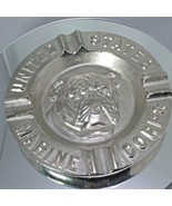 USMC Ashtray Made in USA of Solid Alum Chrome Plated - $240.14 CAD