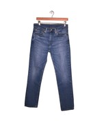 LEVIS 511 Jeans Blue Denim Mens Size 31x32 Mid Rise Slim Fit Casual *flaw* - £16.83 GBP