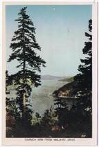 British Columbia BC Postcard RPPC Saanich Arm From Malahat Drive SceneOchrom - £2.90 GBP