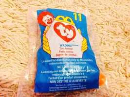  McDonalds Ty Waddle The Penguin 11 Teenie Beanie Baby Happy Meal Toy 1998  - £5.07 GBP