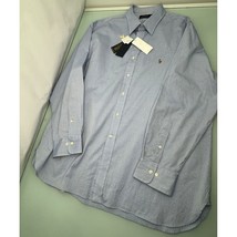 Polo Ralph Lauren Men Shirt Button Up Long Sleeve 18 34-35 2XL XXL *DEFECTS* - £13.99 GBP