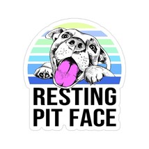 Assorted Resting Pit Face Pit Bull Dog Vinyl Car Decal Sticker - $4.99+