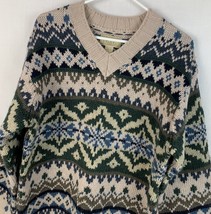 Vintage Abercrombie &amp; Fitch Sweater Wool Knit Snow Nordic Heavy Ski Men’s Small - £39.04 GBP