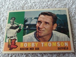 1960 Topps Bobby Thomson # 153 Boston Nm / Mint Or Better !! - £58.98 GBP