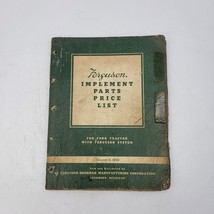 1942 Ford - Ferguson Tractor Implement Parts Price List Vintage - £21.11 GBP