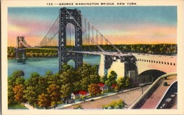 VTG Postcard, George Washington Bridge New York - £4.36 GBP