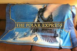 The Polar Express Train Scene Rare 40" x 58" Cloth Display Throw Table C... - $44.05