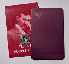 Nikola Tesla Purple Plate 11,4 x 7,3 cm Original - £22.29 GBP