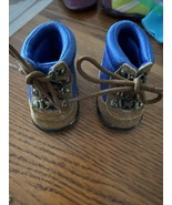 Vintage American Girl Doll Pleasant Company brown blue Hiking Boots ONLY... - $14.36