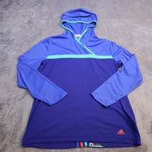 Adidas Climalite Hooded Zip Up Lightweight Athletic Activewear Casual Womens L - $22.75