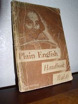 Plain English Handbook New Edition by Walsh - ramar Correctness (Paperback,1939) - $14.95
