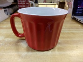 Royal Norfolk Burt Orange Ribbed Coffee Tea Mug Cup 16 oz - $27.05 CAD