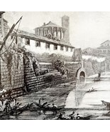 Proof Of Rome&#39;s Great Past 1913 Sewer Plate Print 2 Page History DWAA14 - $39.99