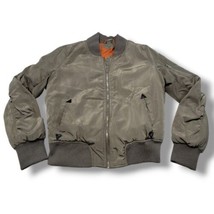 Jou Jou Jacket Size Large Women&#39;s Bomber Jacket Satin Jacket Full Zip Ja... - $40.58