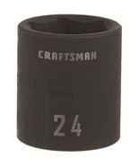 CRAFTSMAN Shallow Impact Socket, Metric, 1/2-Inch Drive, 24mm (CMMT15870) - $28.66 CAD