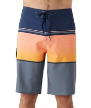 O&#39;Neill Men&#39;s Lennox Stripe Quick-Drying 21 in. Boardshorts Color Block ... - $24.99