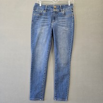 d.jeans Blue Skinny Stretch Y2k Stonewash Classic Denim Zip Women Size 6... - $12.60