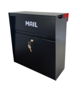 OPEN BOX Rainproof Wall Mount Mailbox with Outgoing Mail Flag and Holder - $119.45 CAD