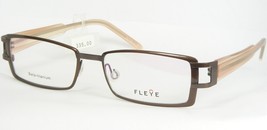 FLEYE Frid 12282 Braune Mokka Brille Beta-Titanium 51-17-139 (Notizzettel) - $116.07