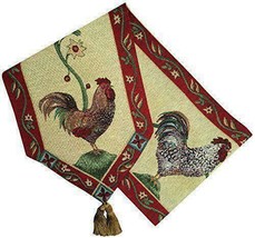 Manual Fair Weather Friends Rooster Sally Eckman Roberts Tapestry Table Runner - £15.80 GBP