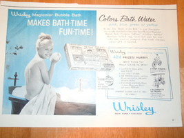 Vintage Wrisley Magicolor Bubble Bath Magazine Advertisement 1960 - £3.17 GBP