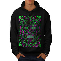 Wellcoda Skull Acid Art Mens Hoodie, Zombie Casual Hooded Sweatshirt - £25.79 GBP+