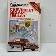CHILTON 1964-1988 Chevrolet Mid-Size Repair Manual Chevelle Malibu Monte... - $14.03