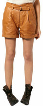 Stylish Sexy Handmade Genuine Sheepskin Women Leather Shorts For Party Club Wear - £69.95 GBP