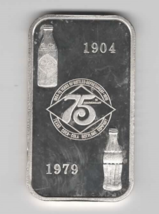 Texas Coca-Cola Bottling Company  75 Years 999 Silver Coin Ingot - $346.50