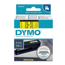 Dymo D1 Tape Label 9mmx7m - Black on Yellow - £38.67 GBP