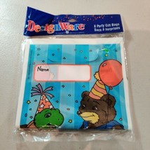 Vtg 1986 Design Ware American Greetings Franklin Turtle 8 Party Gift Bags - $17.81