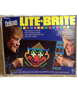 DELUXE LITE BRITE 1970 HASBRO w/original Box Vintage H3 - $76.97 CAD