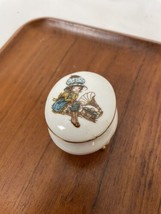 Vintage Enesco Roth Holly Hobbie Porcelain Trinket Box - £13.40 GBP